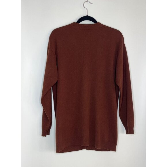 Charter Club Brown 100% Cashmere Long Sleeve Cardigan Button Front Small Men's - Picture 8 of 9